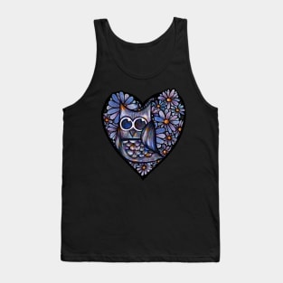 Owl Heart Love Tank Top